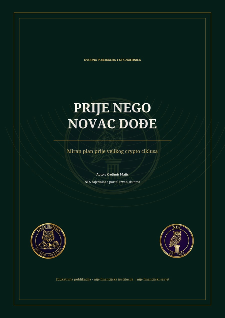 Naslovnica publikacije Prije nego novac dođe